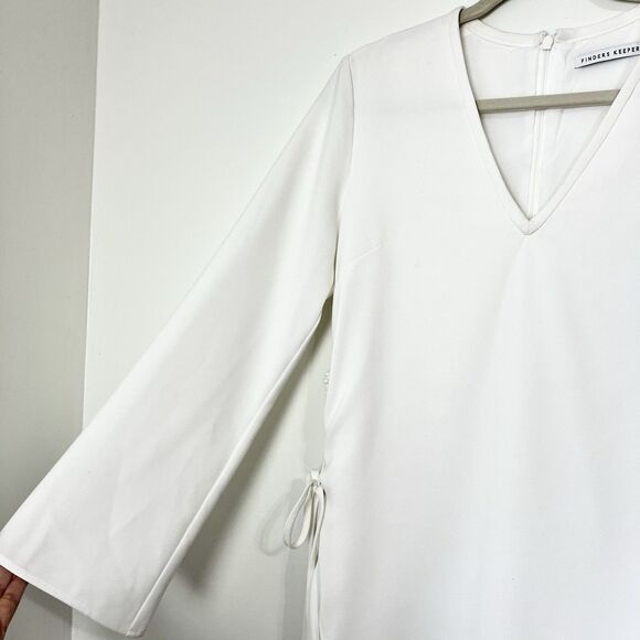 Finders Keepers Fly Away Dress White Long Sleeve Women’s S - Picture 4 of 15